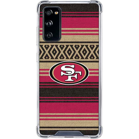 NFL San Francisco 49ers Trailblazer Galaxy S20 FE Clear Case