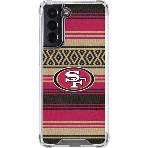 NFL San Francisco 49ers Trailblazer Galaxy S22 Clear Case