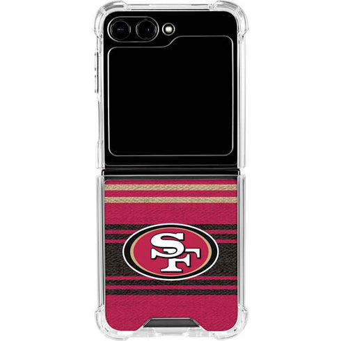 NFL San Francisco 49ers Trailblazer Galaxy Z Flip5 5G Clear Case