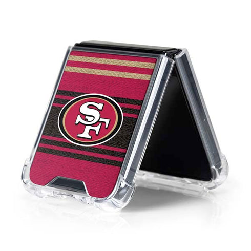 NFL San Francisco 49ers Trailblazer Galaxy Z Flip5 5G Clear Case
