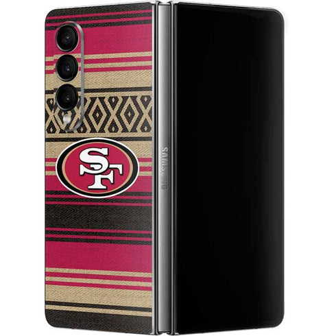 NFL San Francisco 49ers Trailblazer Galaxy Z Fold4 5G Skin