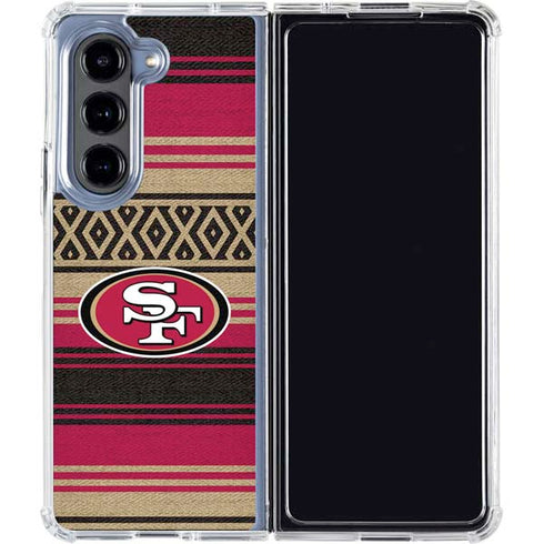 NFL San Francisco 49ers Trailblazer Galaxy Z Fold5 5G Clear Case