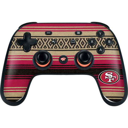 NFL San Francisco 49ers Trailblazer Google Stadia Controller Skin