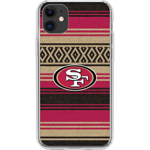 NFL San Francisco 49ers Trailblazer iPhone 11 Clear Case