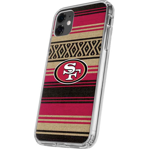 NFL San Francisco 49ers Trailblazer iPhone 11 Clear Case