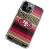 NFL San Francisco 49ers Trailblazer iPhone 13 Pro Clear Case