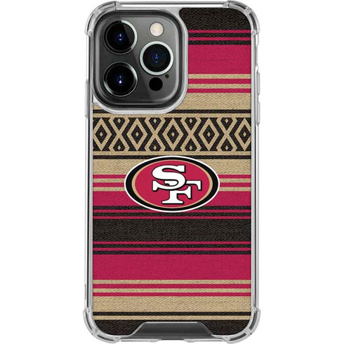 NFL San Francisco 49ers Trailblazer iPhone 15 Pro Clear Case