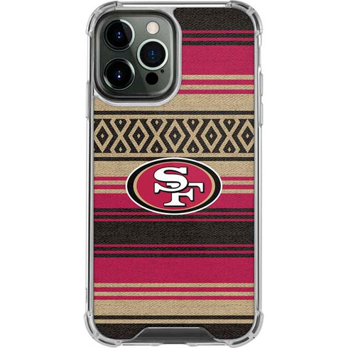 NFL San Francisco 49ers Trailblazer iPhone 15 Pro Max Clear Case