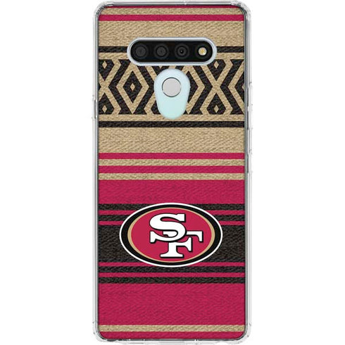 NFL San Francisco 49ers Trailblazer LG Stylo 6 Clear Case