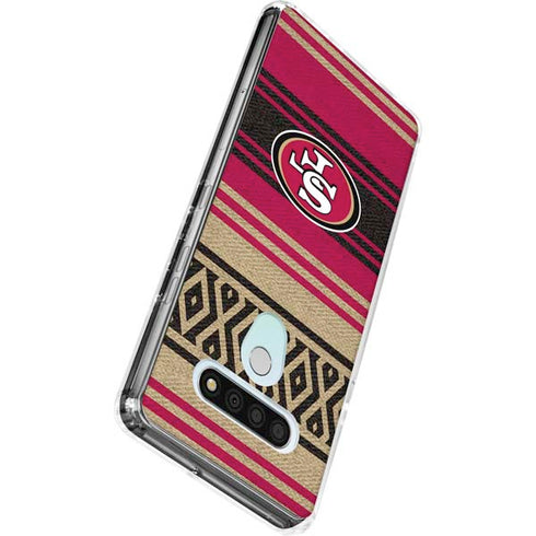 NFL San Francisco 49ers Trailblazer LG Stylo 6 Clear Case