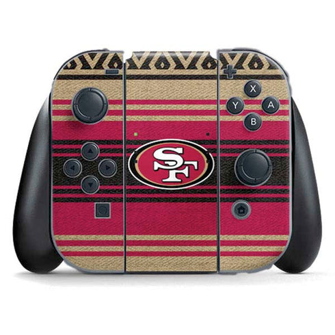NFL San Francisco 49ers Trailblazer Nintendo Switch (2017-2021) Joy-Con Controller Skin
