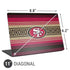 NFL San Francisco 49ers Trailblazer Universal Laptop 11in (8.8 x 6.2in) Skin