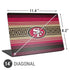 NFL San Francisco 49ers Trailblazer Universal Laptop 14in (11.4 x 8.2in) Skin