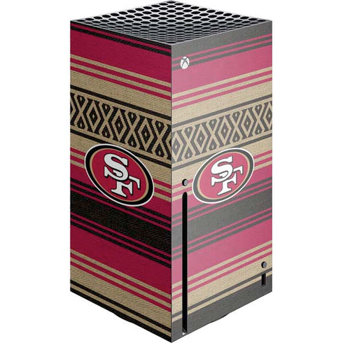 NFL San Francisco 49ers Trailblazer Xbox Series X Console Skin