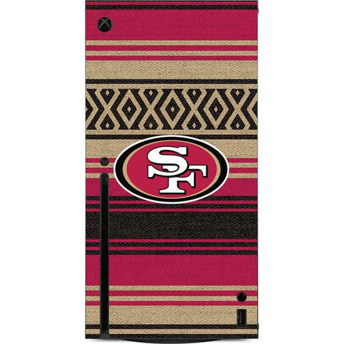 NFL San Francisco 49ers Trailblazer Xbox Series X Console Skin