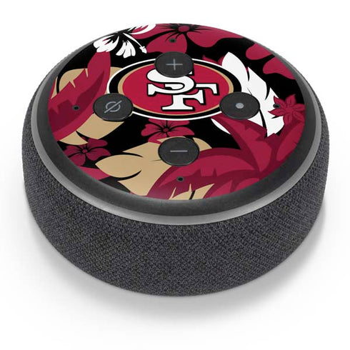 NFL San Francisco 49ers Tropical Print Amazon Echo Dot Skin