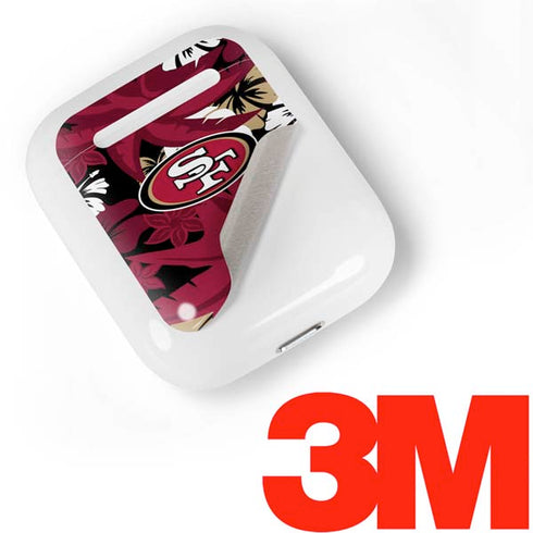NFL San Francisco 49ers Tropical Print Apple AirPods Skin