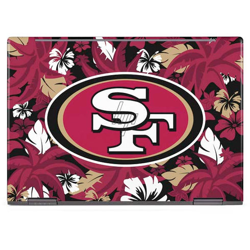 NFL San Francisco 49ers Tropical Print HP Envy Skin
