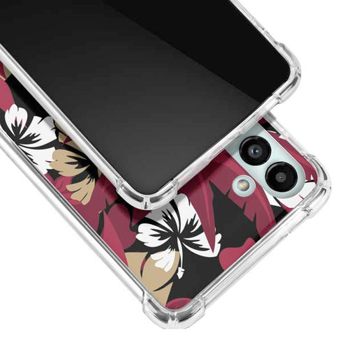NFL San Francisco 49ers Tropical Print Galaxy A13 5G Clear Case