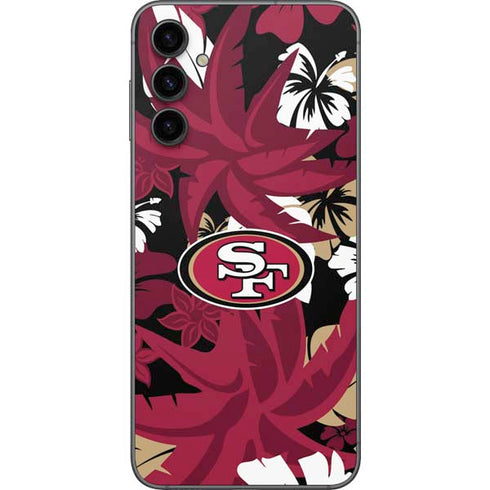 NFL San Francisco 49ers Tropical Print Galaxy A14 5G Skin