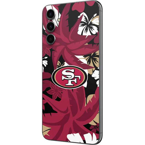 NFL San Francisco 49ers Tropical Print Galaxy A14 5G Skin