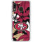 NFL San Francisco 49ers Tropical Print Galaxy A20 Clear Case