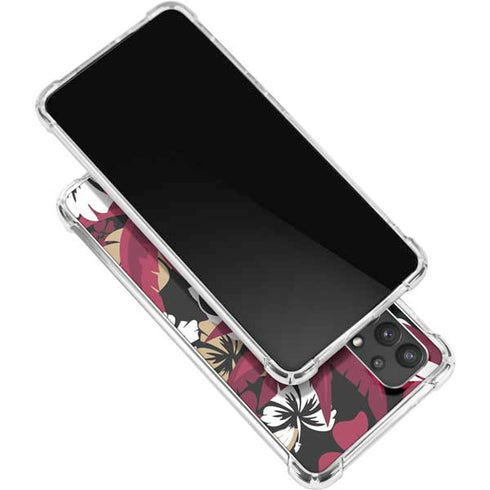 NFL San Francisco 49ers Tropical Print Galaxy A32 5G Clear Case