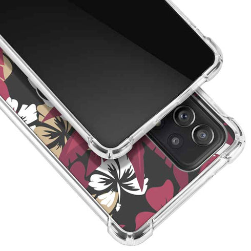 NFL San Francisco 49ers Tropical Print Galaxy A52 5G Clear Case