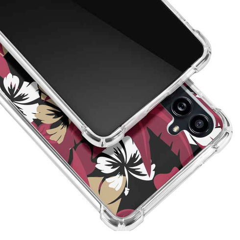 NFL San Francisco 49ers Tropical Print Galaxy A54 5G Clear Case