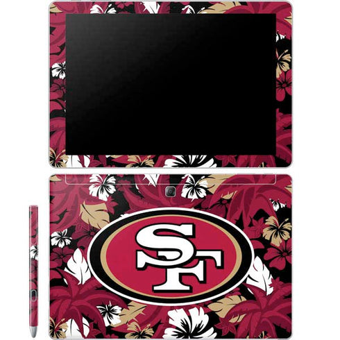 NFL San Francisco 49ers Tropical Print Galaxy Book 12in Skin