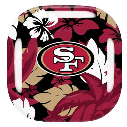 NFL San Francisco 49ers Tropical Print Galaxy Buds Pro Skin