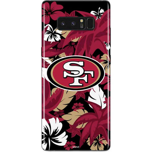 NFL San Francisco 49ers Tropical Print Galaxy Note 8 Skin