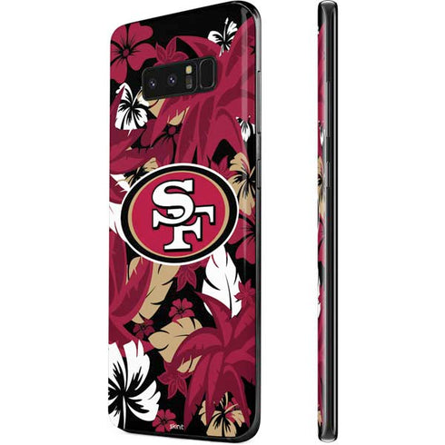 NFL San Francisco 49ers Tropical Print Galaxy Note 8 Skin
