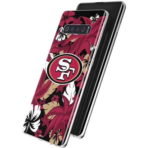 NFL San Francisco 49ers Tropical Print Galaxy S10 Skin
