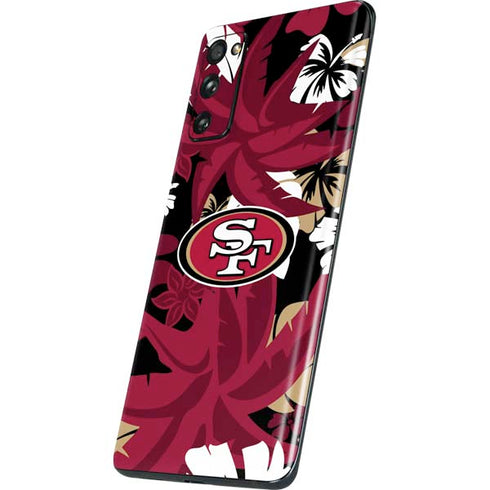 NFL San Francisco 49ers Tropical Print Galaxy S20 Fan Edition Skin