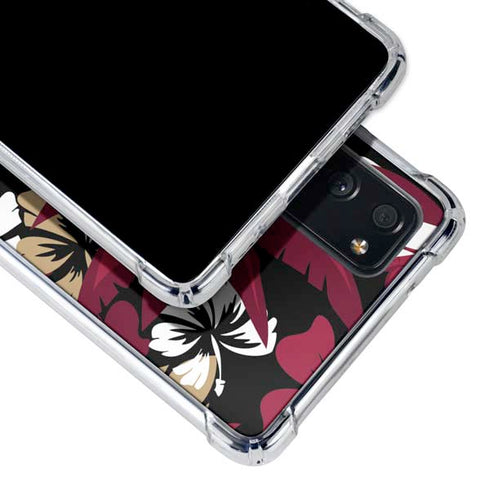 NFL San Francisco 49ers Tropical Print Galaxy S20 FE Clear Case