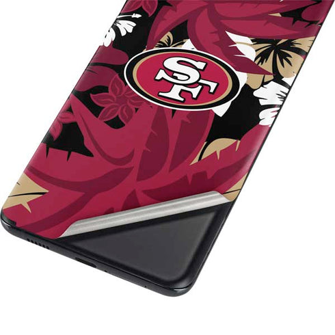 NFL San Francisco 49ers Tropical Print Galaxy S21 5G Skin