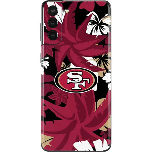 NFL San Francisco 49ers Tropical Print Galaxy S21 Plus 5G Skin