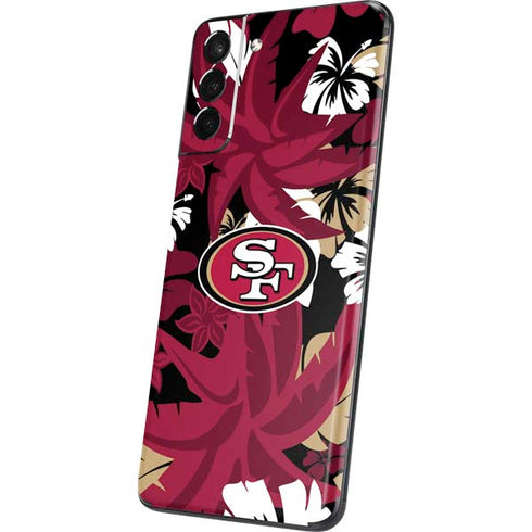 NFL San Francisco 49ers Tropical Print Galaxy S21 Plus 5G Skin