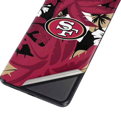 NFL San Francisco 49ers Tropical Print Galaxy S21 Plus 5G Skin