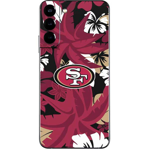 NFL San Francisco 49ers Tropical Print Galaxy S22 Plus Skin