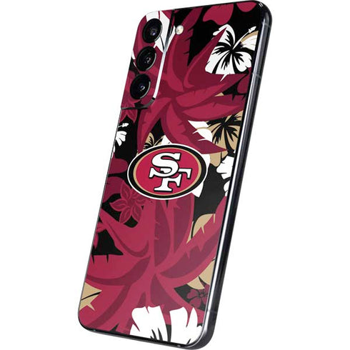 NFL San Francisco 49ers Tropical Print Galaxy S22 Plus Skin