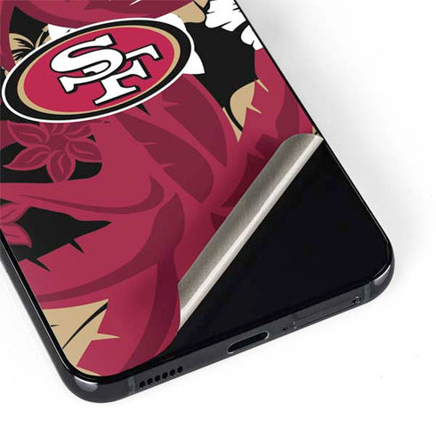 NFL San Francisco 49ers Tropical Print Galaxy S22 Plus Skin