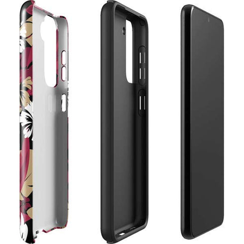 NFL San Francisco 49ers Tropical Print Galaxy S22 Pro Case