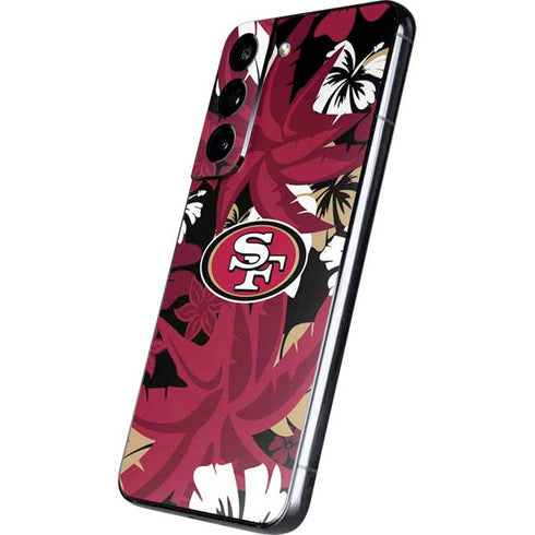 NFL San Francisco 49ers Tropical Print Galaxy S22 Skin