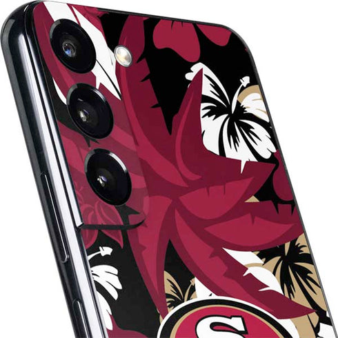 NFL San Francisco 49ers Tropical Print Galaxy S22 Skin
