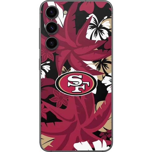 NFL San Francisco 49ers Tropical Print Galaxy S23 Plus Skin