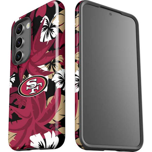 NFL San Francisco 49ers Tropical Print Galaxy S23 Pro Case