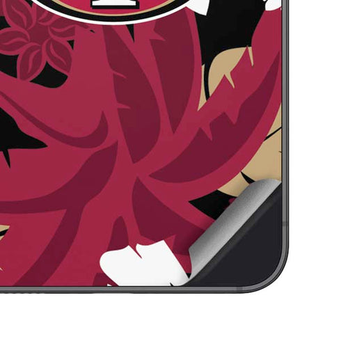 NFL San Francisco 49ers Tropical Print Galaxy S23 Skin