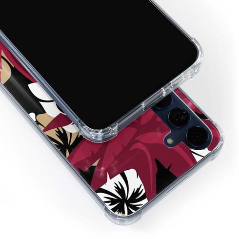 NFL San Francisco 49ers Tropical Print Galaxy S24 Clear Case